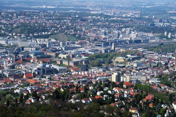 istock Stuttgart cityscape - view from TV Tower Stuttgart 872630908