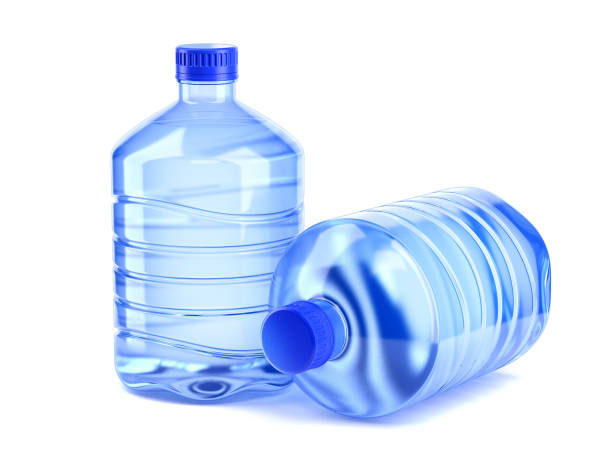 istock Two Big bottle of water on a white background 3d rendering 872635940