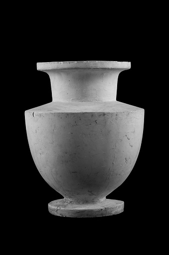 plaster vase, pitcher, bowl