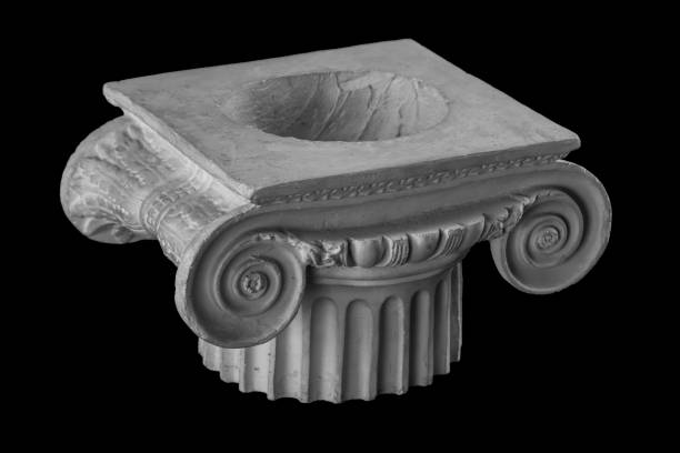 istock gypsum pommel column, capital, pilaster. 872649326