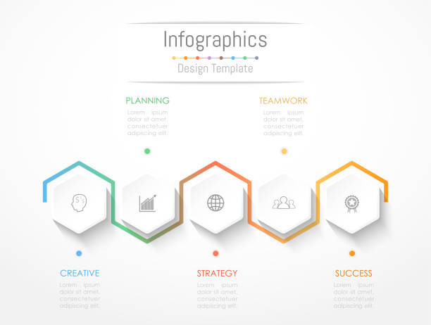 Infographic design elements for your business data with 5 options, parts, steps, timelines or processes. Vector Illustration. Infographic design elements for your business data with 5 options, parts, steps, timelines or processes. Vector Illustration. 4 5 years stock illustrations