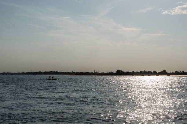 Gondola in Venice lagoon