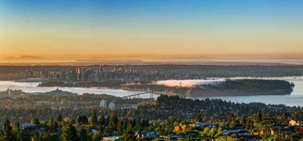 istock city at sunrise, Vancouver, BC, Canada 872667690