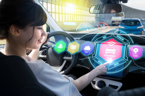 istock HUD(Head up Display) of vehicle concept. 872673308