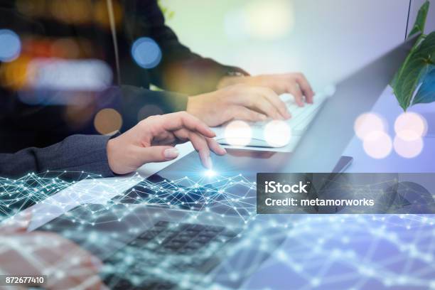 Network Business Concept Stock Photo - Download Image Now - Connection, Customer Service Representative, Technology