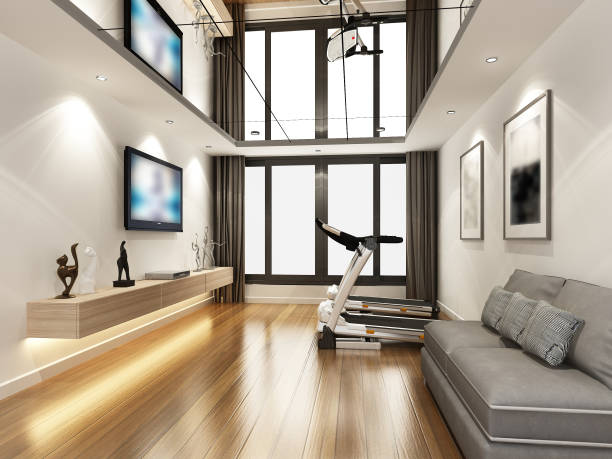 istock sketch design of living room ,3d rendering 872680204