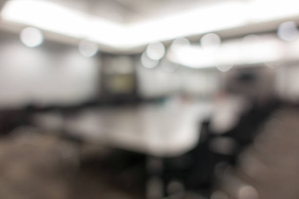 istock Blurred abstract image of Business meeting room. 872684516
