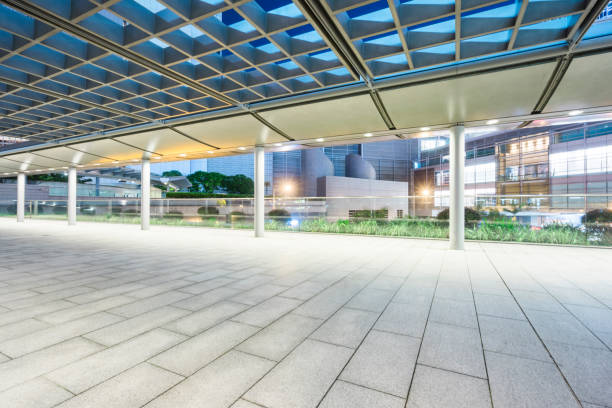 istock empty car park front of modern building,Hong Kong 872684610