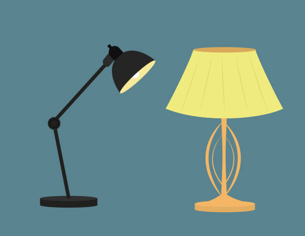 Gavmild Blind tillid Ubrugelig Modern Royal Lamp For Bedroom And Office Stock Illustration - Download  Image Now - Lantern, Lamp Shade, Office - iStock