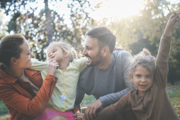 istock Happy family spending time together. 872738328