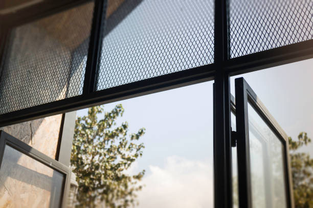 istock Modern loft window with natural outside view 872748908
