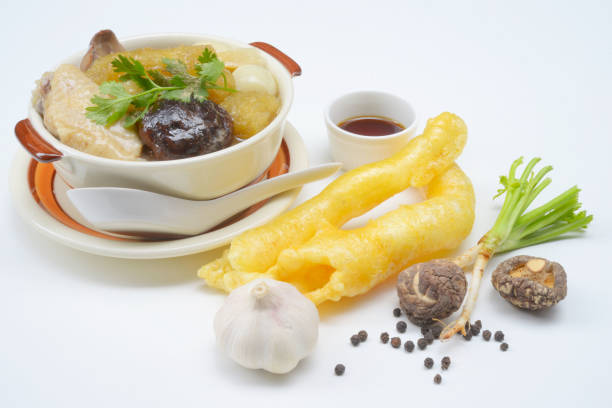 Fish Maw Soup Asian Soup, Chinese food stock photo
