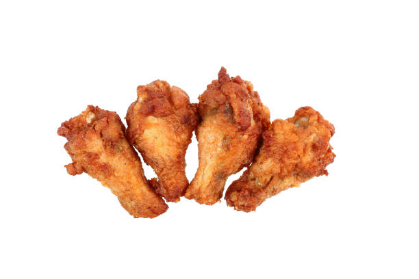 istock deep fried spicy barbecue chicken thighs isolated on white 872749510
