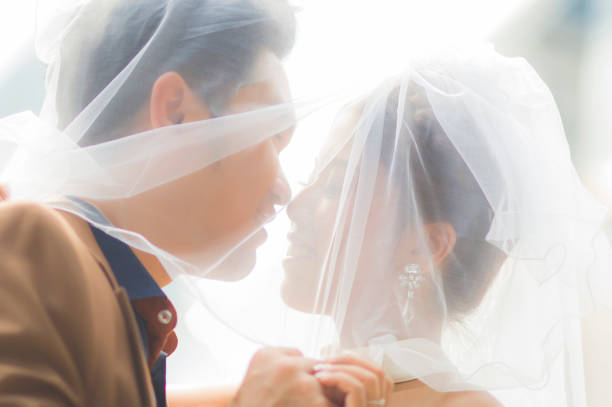 istock Pre-wedding concept : Couples showing love and happy to get married. 872757158