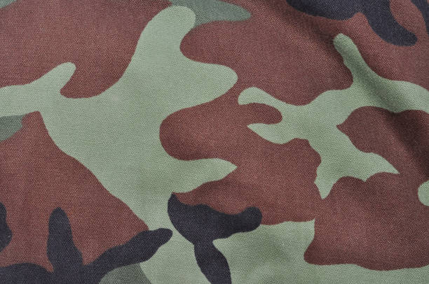 istock Military army camouflage fabric texture pattern background for design. Military army camouflage background. 872765070