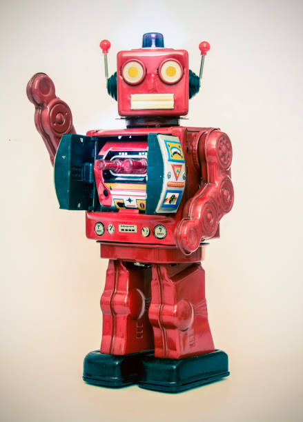 istock metalic robobot toy standing 872765704