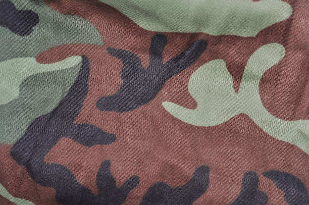 istock Military army camouflage fabric texture pattern background for design. Military army camouflage background. Military army camouflage pattern cloth. Military army camouflage texture. 872768874