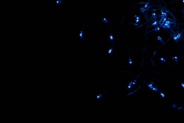 istock Blue LED lights in the dark 872768878