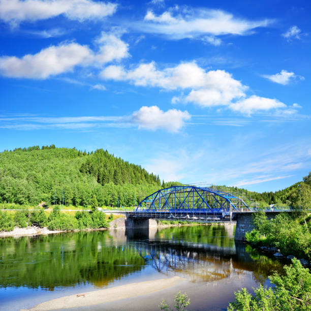 istock Bridge on Namsen river, Norway 872769212
