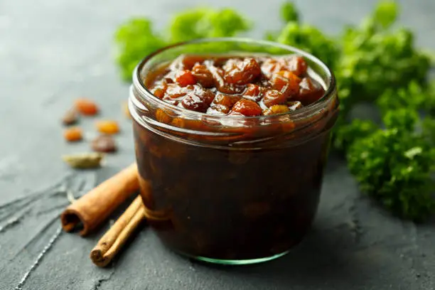 Fruit chutney with spices