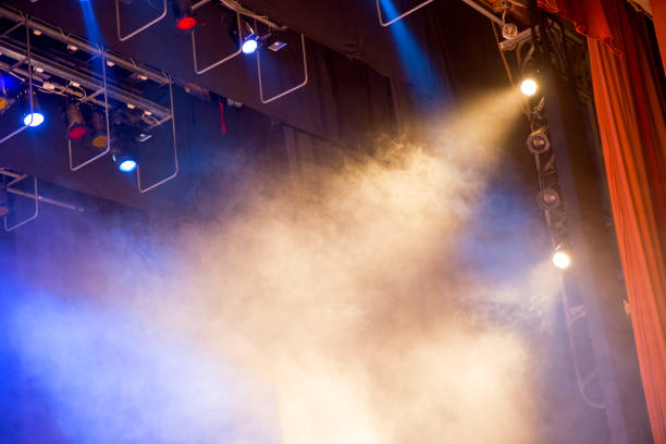 istock Stage lights. Soffits. Concert light 872780364