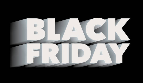 istock Black Friday. Sale and discounts banner template design. The inscription with a long shadow. 872790780