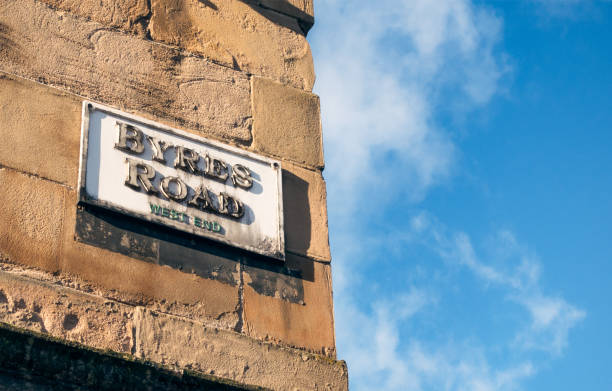 istock Byres Road sign in Glasgow's West End 872802976