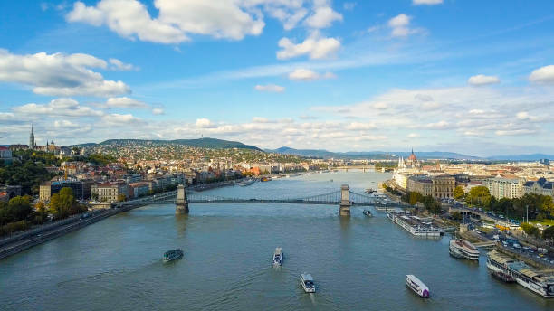 istock Aerial footage from a drone near the Danube 872805944