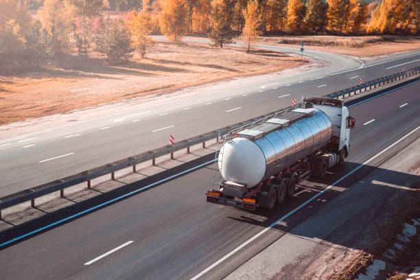 istock fuel tanker truck. freight transportation. 872807556