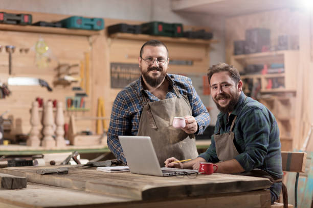 Wood Designer stock photo