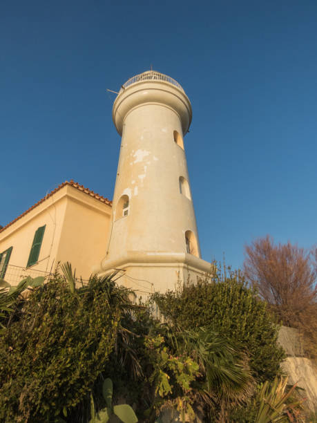 istock Lighthouse photographed from below on the Circeo coast 872814394