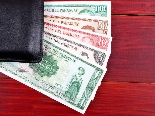 istock Paraguayan money in the black wallet 872818142