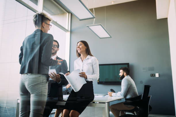 istock Portrait of architects having discussion in office 872818542
