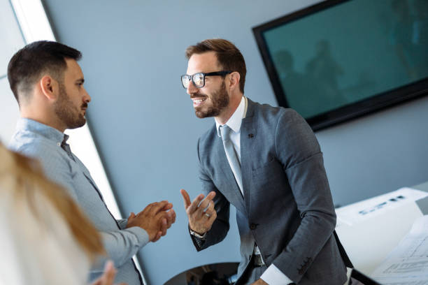 istock Portrait of architects having discussion in office 872822000