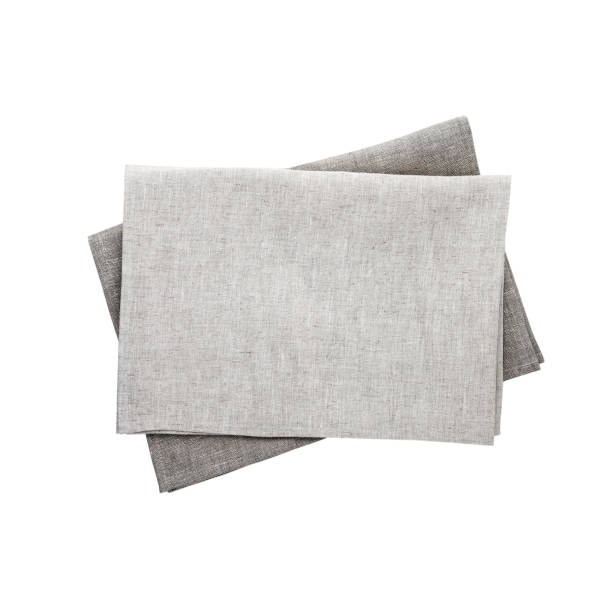 istock Napkin isolated. Napkin close up top view mock up 872828088