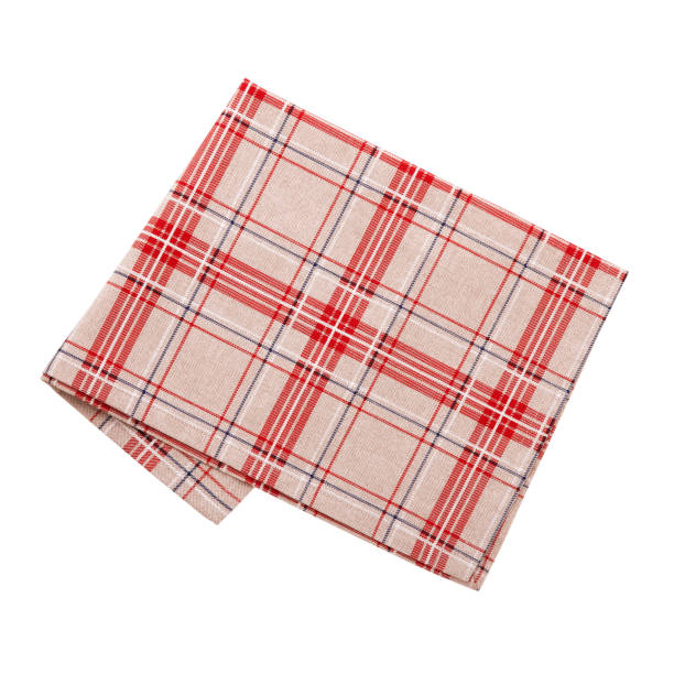istock Napkin. Stack of colorful dish towels isolated on white 872831796