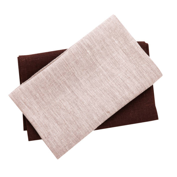 istock Napkin. Stack of colorful dish towels isolated on white 872831834