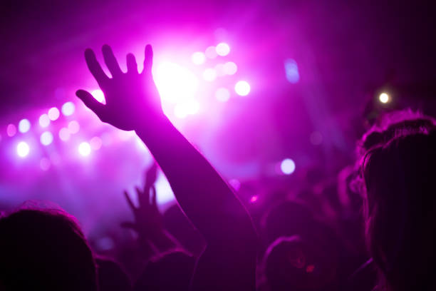 istock Cheering crowd at concert enjoying music performance 872832258