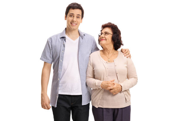 istock Young man with his grandmother 872832282