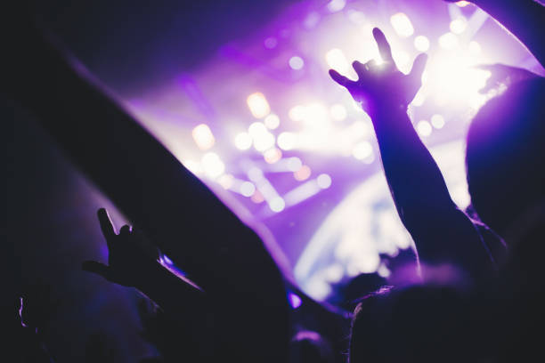 istock Cheering crowd at concert enjoying music performance 872832294
