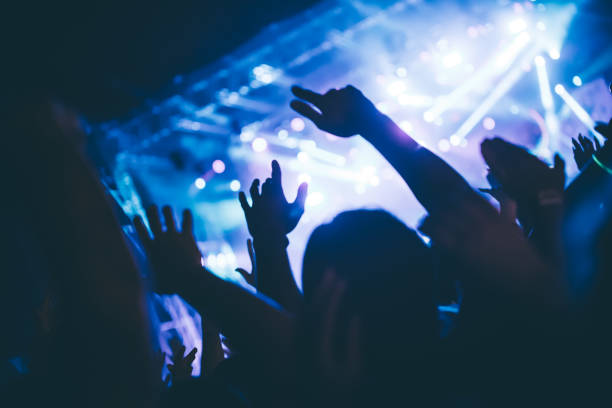istock Cheering crowd at concert enjoying music performance 872833798