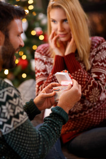 istock Christmas surprise for husband 872837058