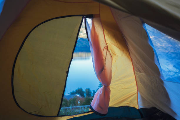 Open tent above Caldonazzo lake