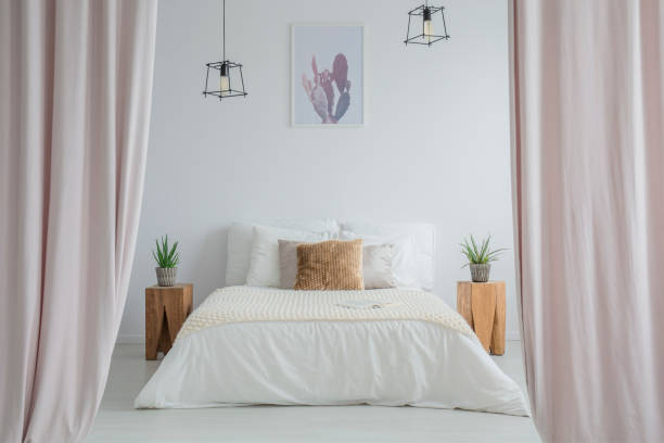 istock Two lampshades in room 872839942
