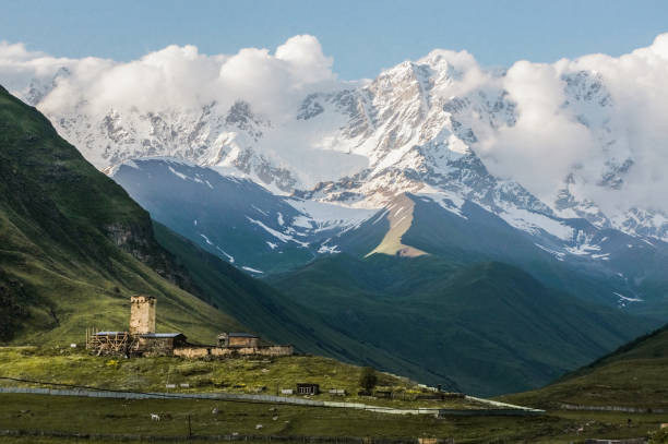 istock town in snowy mountains 872844512