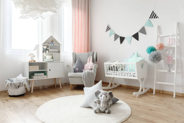 подушки различной формы - childrens furniture стоковые фото и изображения