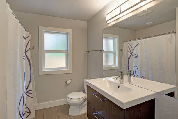 istock Freshly renovated bathroom interior 872845158