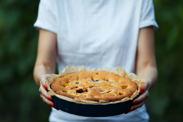 Homemade Apple Pie On A Wood Surface