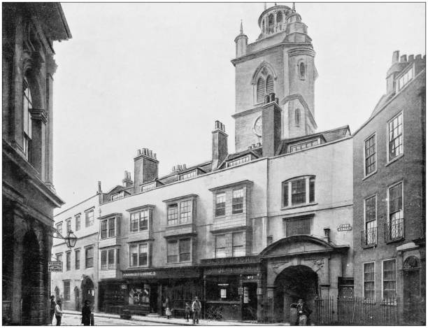 istock Antique photograph of London: Fore Street 872865178