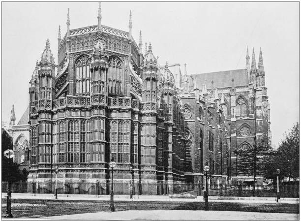istock Antique photograph of London: Westminster Abbey 872873228